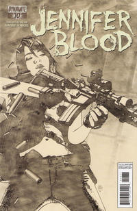 Cover for Jennifer Blood (Dynamite Entertainment, 2011 series) #10 [Black & White Retailer Incentive]