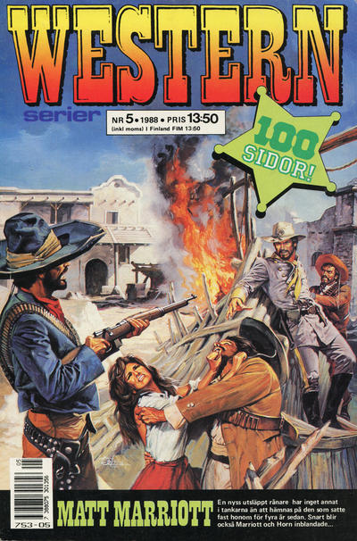 Cover for Westernserier (Semic, 1976 series) #5/1988