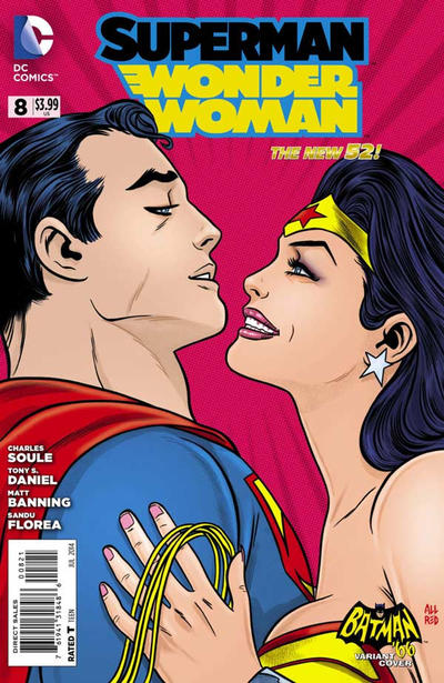 Cover for Superman / Wonder Woman (DC, 2013 series) #8 [Batman '66 Cover]