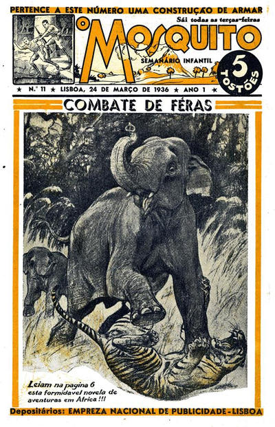 Cover for O Mosquito [Série 1] (Edições O Mosquito, Lda, 1936 series) #11