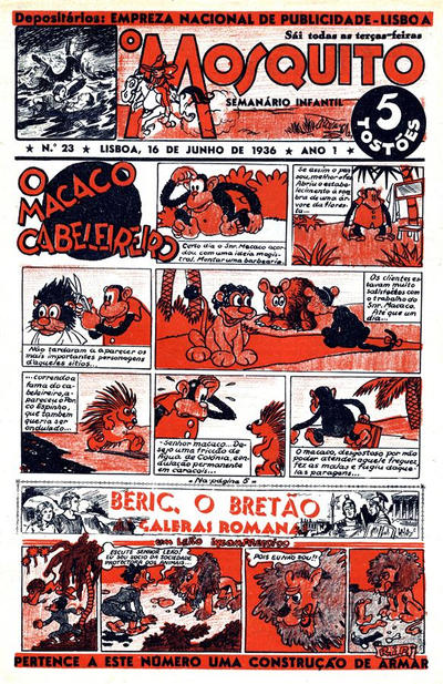 Cover for O Mosquito [Série 1] (Edições O Mosquito, Lda, 1936 series) #23