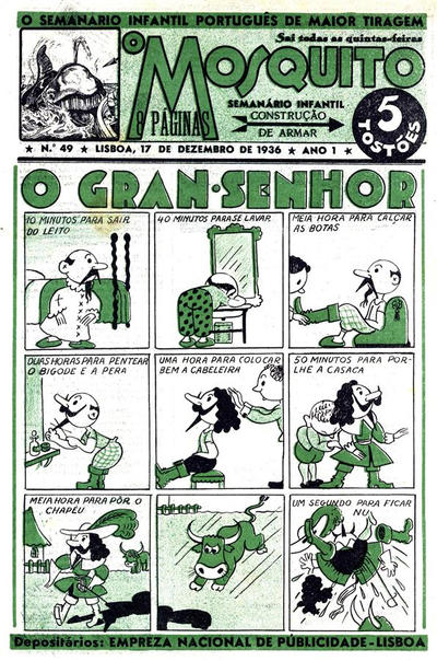 Cover for O Mosquito [Série 1] (Edições O Mosquito, Lda, 1936 series) #49