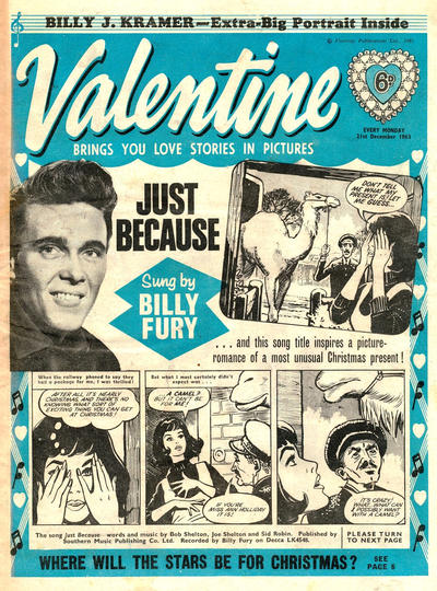 Cover for Valentine (IPC, 1957 series) #21 December 1963