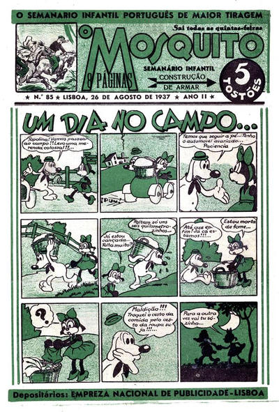 Cover for O Mosquito [Série 1] (Edições O Mosquito, Lda, 1936 series) #85