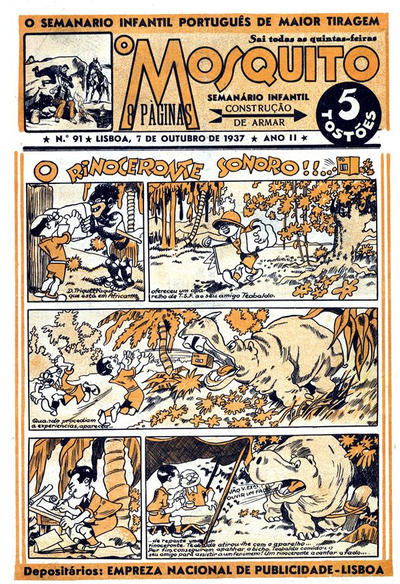 Cover for O Mosquito [Série 1] (Edições O Mosquito, Lda, 1936 series) #91