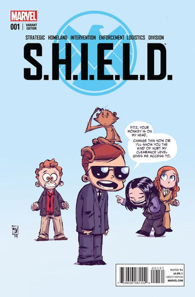 Cover for S.H.I.E.L.D. (Marvel, 2015 series) #1 [Skottie Young Marvel Babies Variant]