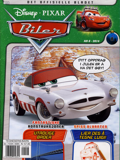 Cover for Biler / En verden av biler (Hjemmet / Egmont, 2008 series) #8/2014