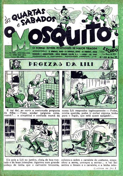 Cover for O Mosquito [Série 1] (Edições O Mosquito, Lda, 1936 series) #1221
