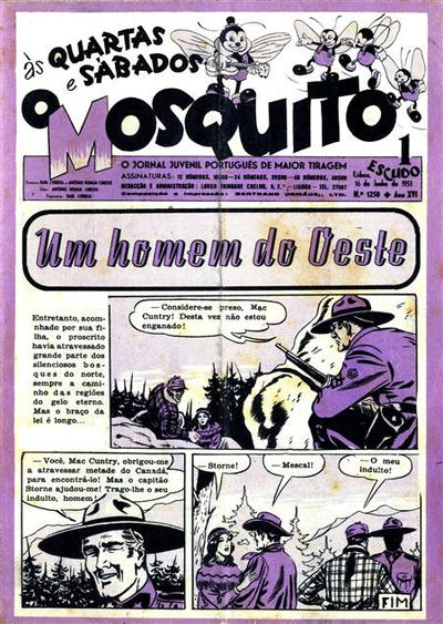 Cover for O Mosquito [Série 1] (Edições O Mosquito, Lda, 1936 series) #1250