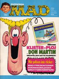 Cover Thumbnail for Mad (Williams Förlags AB, 1960 series) #2/1974