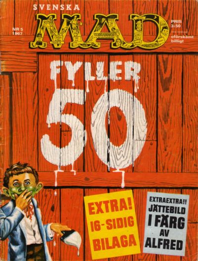 Cover for Mad (Williams Förlags AB, 1960 series) #5/1967