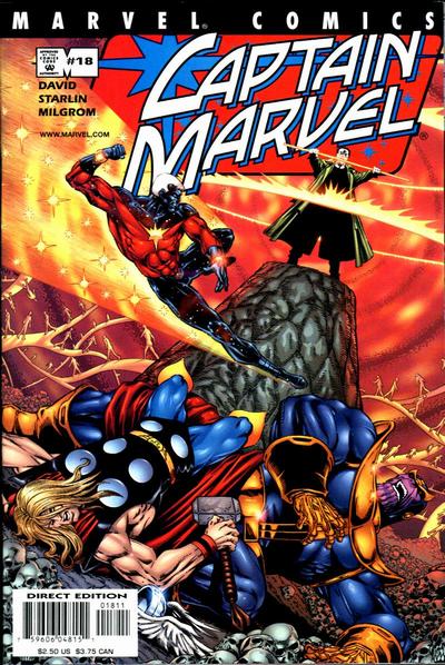 Cover for Captain Marvel (Marvel, 2000 series) #18 [Direct Edition]
