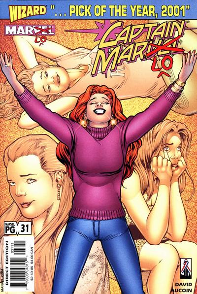 Cover for Captain Marvel (Marvel, 2000 series) #31 [Direct Edition]