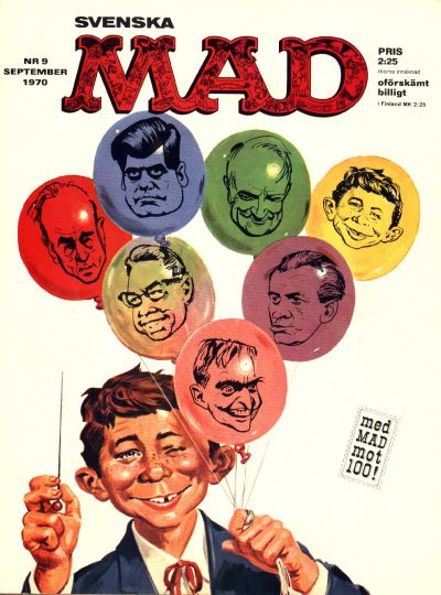Cover for Mad (Williams Förlags AB, 1960 series) #9/1970