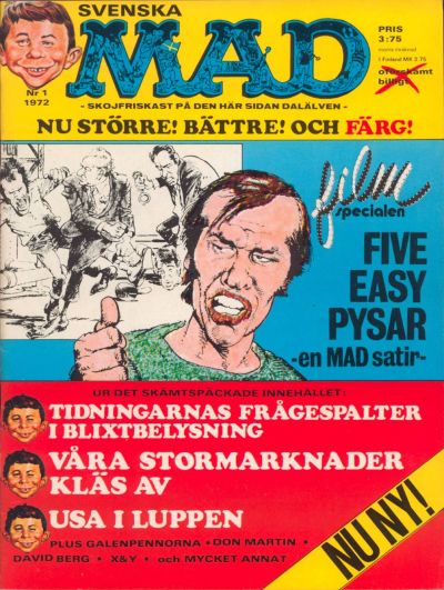 Cover for Mad (Williams Förlags AB, 1960 series) #1/1972