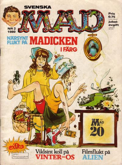 Cover for MAD (Semic, 1976 series) #2/1980