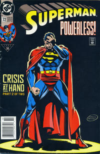 Cover Thumbnail for Superman (DC, 1987 series) #72 [Newsstand]