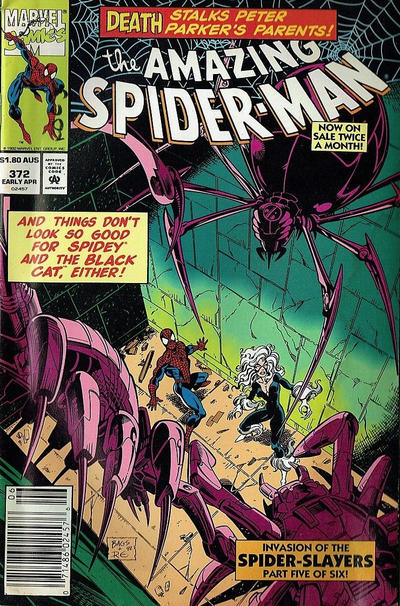 Cover for The Amazing Spider-Man (Marvel, 1963 series) #372 [Australian]