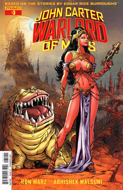 Cover for John Carter, Warlord of Mars (Dynamite Entertainment, 2014 series) #3 [Cover D - Abhishek Malsuni Subscription Variant]