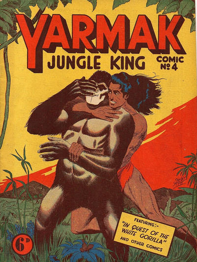 Cover for Yarmak Jungle King Comic (Young's Merchandising Company, 1949 series) #4