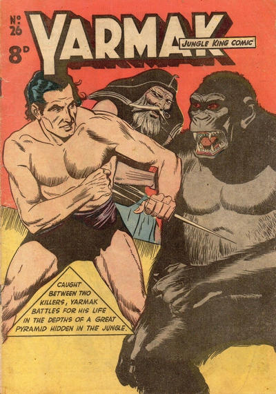 Cover for Yarmak Jungle King Comic (Young's Merchandising Company, 1949 series) #26