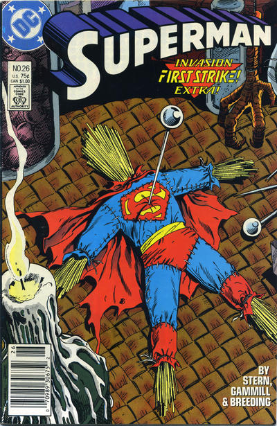 Cover for Superman (DC, 1987 series) #26 [Newsstand]