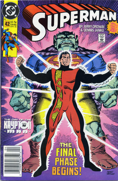 Cover for Superman (DC, 1987 series) #42 [Newsstand]