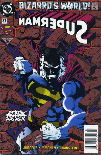 Cover for Superman (DC, 1987 series) #87 [Newsstand]