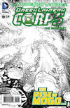 Cover Thumbnail for Green Lantern Corps (2011 series) #19 [Andy Kubert / Sandra Hope Wraparound Black & White Cover]