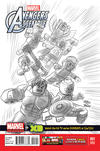 Cover Thumbnail for Marvel Universe Avengers Assemble (2013 series) #1 [Lego Variant Sketch Cover by Leonel Castellani]