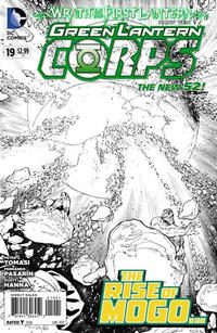 Cover Thumbnail for Green Lantern Corps (DC, 2011 series) #19 [Andy Kubert / Sandra Hope Wraparound Black & White Cover]