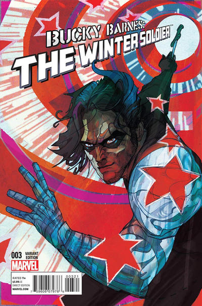 Cover for Bucky Barnes: The Winter Soldier (Marvel, 2014 series) #3 [Christian Ward Variant]