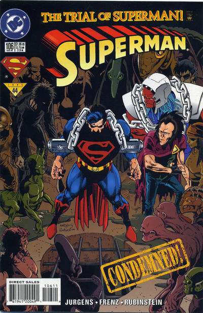 Cover for Superman (DC, 1987 series) #106 [Direct Sales]