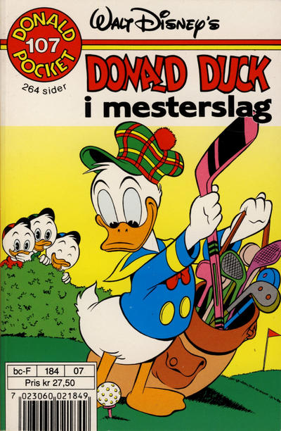 Cover for Donald Pocket (Hjemmet / Egmont, 1968 series) #107 - Donald Duck i mesterslag [1. opplag]