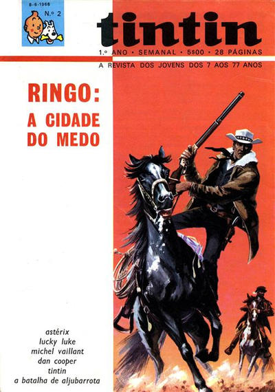 Cover for Tintin (Editorial Ibis, Lda. / Livraria Bertrand S.A.R.L., 1968 series) #v1#2