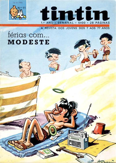 Cover for Tintin (Editorial Ibis, Lda. / Livraria Bertrand S.A.R.L., 1968 series) #v1#11