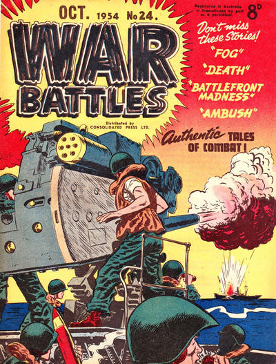 Cover for War Battles (Consolidated Press, 1952 series) #24