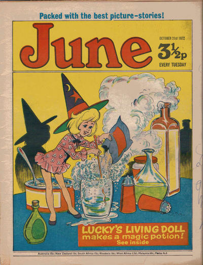 Cover for June (IPC, 1971 series) #21 October 1972