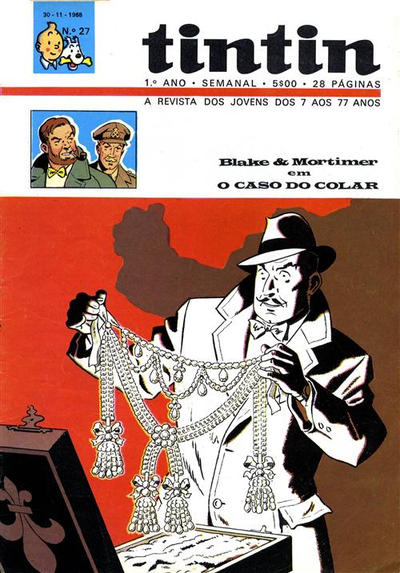 Cover for Tintin (Editorial Ibis, Lda. / Livraria Bertrand S.A.R.L., 1968 series) #v1#27