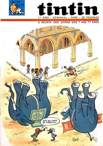Cover for Tintin (Editorial Ibis, Lda. / Livraria Bertrand S.A.R.L., 1968 series) #v1#47