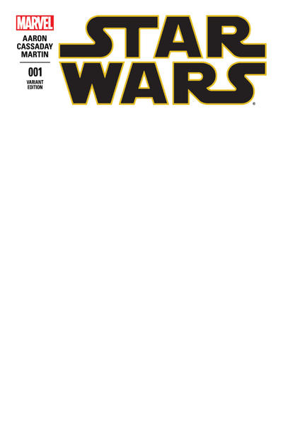 Cover for Star Wars (Marvel, 2015 series) #1 [Blank Cover Variant]