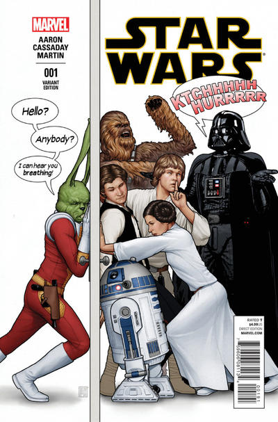 Cover for Star Wars (Marvel, 2015 series) #1 [John Tyler Christopher Humorous Color Variant]