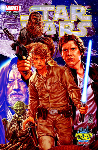 Cover for Star Wars (Marvel, 2015 series) #1 [Midtown Comics Exclusive Mark Brooks Connecting Variant]