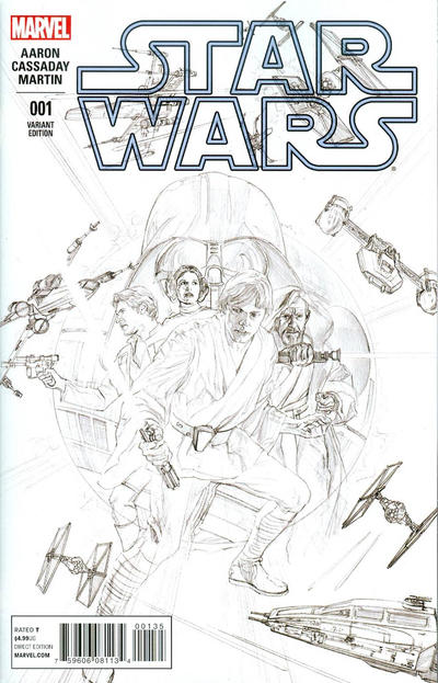 Cover for Star Wars (Marvel, 2015 series) #1 [Alex Ross Sketch Variant]