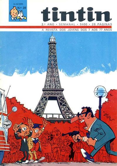 Cover for Tintin (Editorial Ibis, Lda. / Livraria Bertrand S.A.R.L., 1968 series) #v2#28