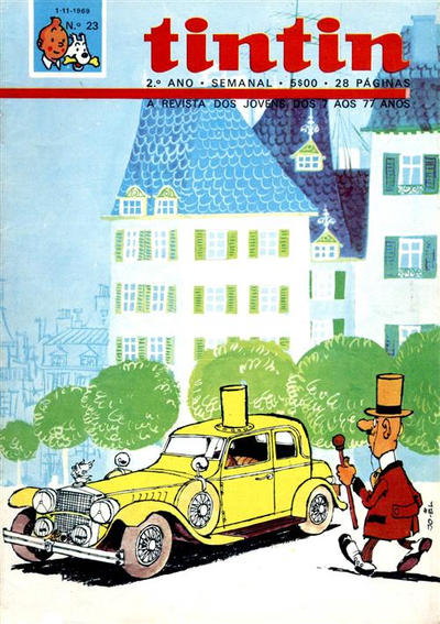 Cover for Tintin (Editorial Ibis, Lda. / Livraria Bertrand S.A.R.L., 1968 series) #v2#23
