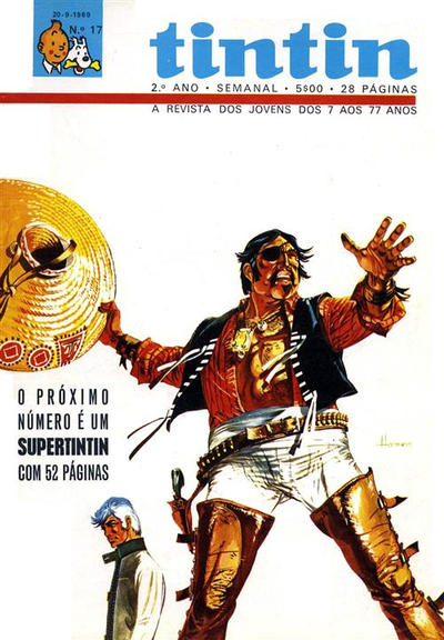 Cover for Tintin (Editorial Ibis, Lda. / Livraria Bertrand S.A.R.L., 1968 series) #v2#17