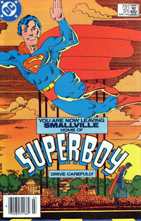 Cover Thumbnail for The New Adventures of Superboy (DC, 1980 series) #51 [Newsstand]