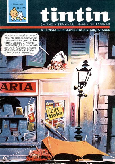 Cover for Tintin (Editorial Ibis, Lda. / Livraria Bertrand S.A.R.L., 1968 series) #v2#26