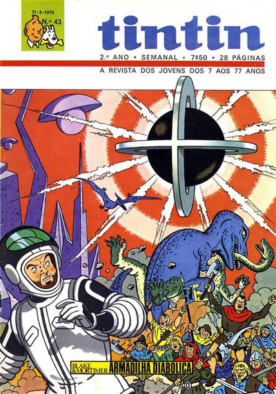 Cover for Tintin (Editorial Ibis, Lda. / Livraria Bertrand S.A.R.L., 1968 series) #v2#43